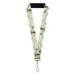 Lanyard - 1.0" - The Princess and the Frog Tiana Palace Pose with Script and Flowers Greens Lanyards Disney   
