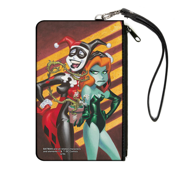 Canvas Zipper Wallet - LARGE - Harley & Ivy Issue #1 Laughing Mad Stripe Cover Pose Canvas Zipper Wallets DC Comics   
