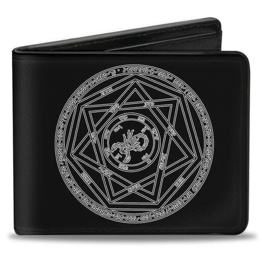 Bi-Fold Wallet - Supernatural Devil's Trap Pentagram Black White Bi-Fold Wallets Supernatural   