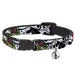 Cat Collar Breakaway - Mom & Dad CLOSE-UP White Breakaway Cat Collars Buckle-Down   