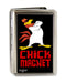 Business Card Holder - LARGE - Foghorn Leghorn CHICK MAGNET Black Red FCG Metal ID Cases Looney Tunes   