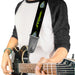 Guitar Strap - Cars 3 JACKSON STORM Pose STRIPE Black Greens Guitar Straps Disney   