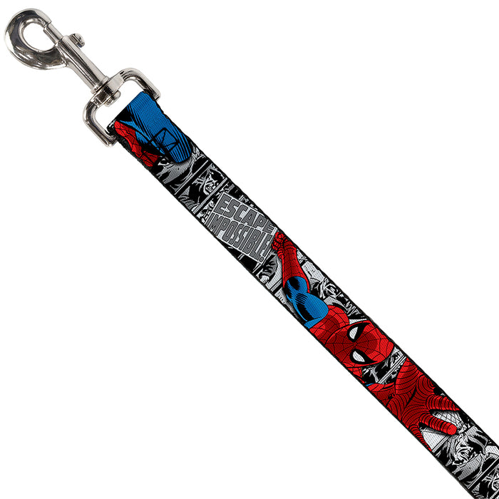 Dog Leash - Spider-Man Action ESCAPE IMPOSSIBLE Gray Dog Leashes Marvel Comics   