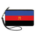 Canvas Zipper Wallet - LARGE - Flag Polyamorous Pi Symbol Blue Red Black Yellow Canvas Zipper Wallets Buckle-Down   