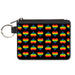 Canvas Zipper Wallet - MINI X-SMALL - Rainbow Hearts Flip Black Multi Color Canvas Zipper Wallets Buckle-Down   
