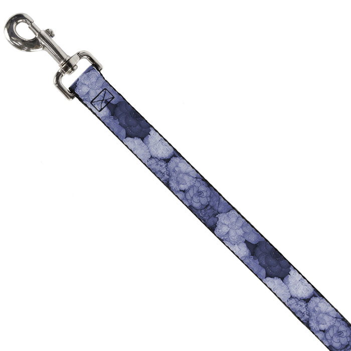 Dog Leash - Vivid Floral Collage2 Blues Dog Leashes Buckle-Down   