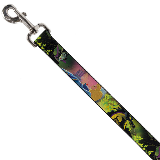 Dog Leash - Sleeping Beauty & Maleficent/Maleficent Dragon Scenes Dog Leashes Disney   