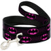 Dog Leash - Batman Shield/Chainlink Black/Hot Pink Dog Leashes DC Comics   