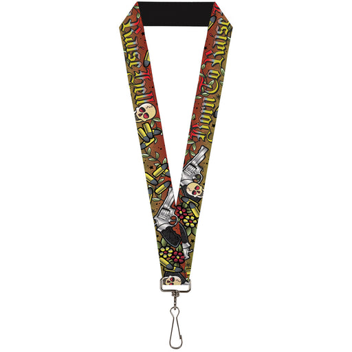 Lanyard - 1.0" - Born to Raise Hell Red Lanyards Buckle-Down   