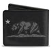 Bi-Fold Wallet - Cali Bear Black Grays Bi-Fold Wallets Buckle-Down   