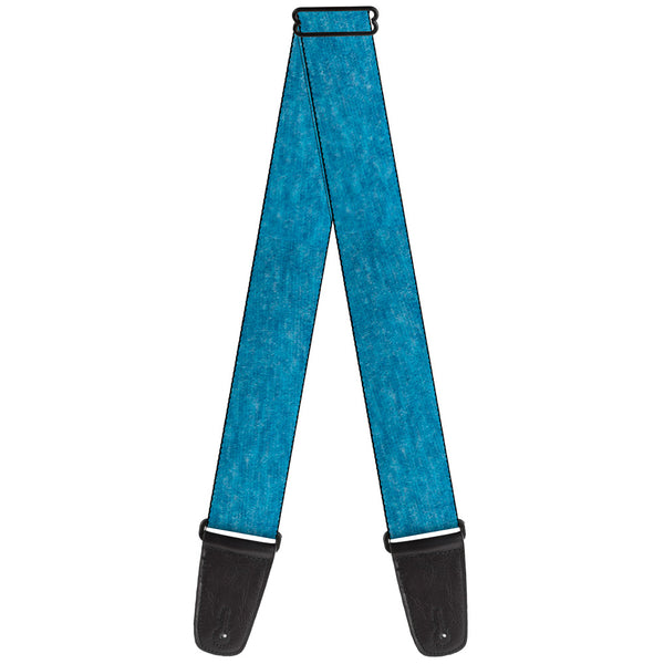 Guitar Strap - Electric Stitch Poses Black Neon Blue — Buckle-Down