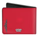 Bi-Fold Wallet - Bi-Fold Wallet - Gossamer Eyes CLOSE-UP Red Black White Bi-Fold Wallets Looney Tunes   