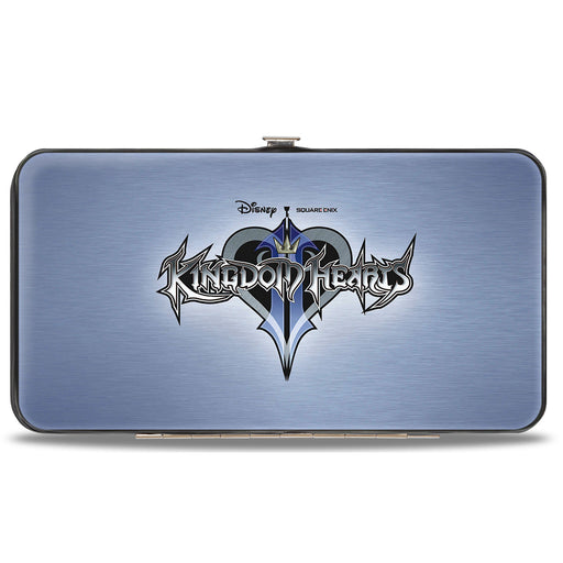 Hinged Wallet - KINGDOM HEARTS II Logo Silvers Blues Hinged Wallets Disney   