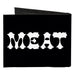 Canvas Bi-Fold Wallet - Steaks w MEAT Text Canvas Bi-Fold Wallets Buckle-Down   