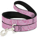 Dog Leash - Bandana/Skulls Pink/White Dog Leashes Buckle-Down   