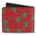 Bi-Fold Wallet - Cherries2 Scattered Red Bi-Fold Wallets Buckle-Down   