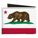 Canvas Bi-Fold Wallet - California Flag Bear White Canvas Bi-Fold Wallets Buckle-Down   