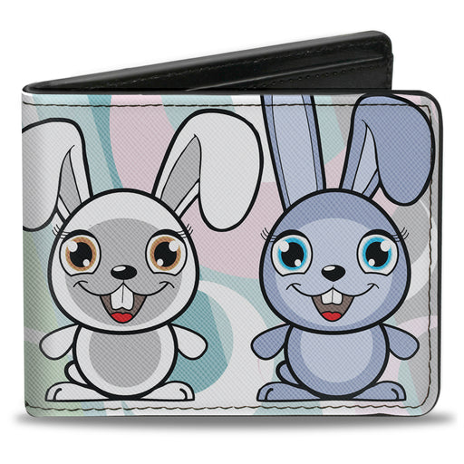 Bi-Fold Wallet - Cute Bunnies Multi Pastel Bi-Fold Wallets Buckle-Down   