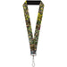 Lanyard - 1.0" - Trust No One CLOSE-UP Yellow Green Blue-S Lanyards Buckle-Down   