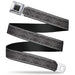 BD Wings Logo CLOSE-UP Full Color Black Silver Seatbelt Belt - BD Monogram2 Grays Webbing Seatbelt Belts Buckle-Down   