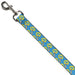 Dog Leash - Fist Pump Baby Blue/Yellow Dog Leashes Buckle-Down   
