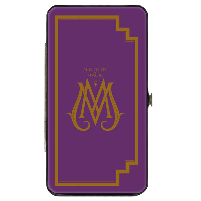 Hinged Wallet - Fantastic Beasts The Crimes of Grindelwald MINISTRY OF MAGIC Icon + VISITOR Pass Purple Gold Multi Color Hinged Wallets The Wizarding World of Harry Potter Default Title  