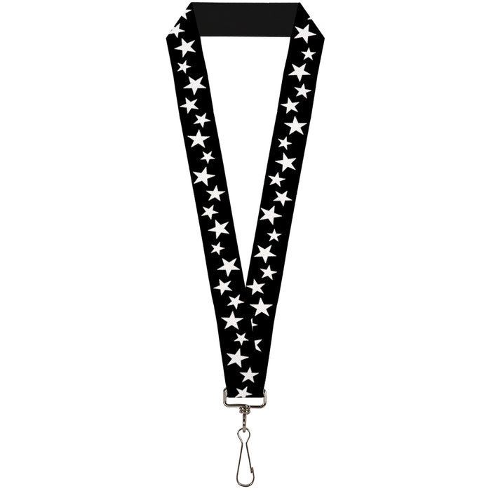 Lanyard - 1.0" - Multi Stars Black White Lanyards Buckle-Down   