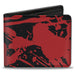 Bi-Fold Wallet - Splatter Black Red Bi-Fold Wallets Buckle-Down   
