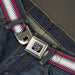 BD Wings Logo CLOSE-UP Full Color Black Silver Seatbelt Belt - Fish Tail Fuchsia/Black/White Webbing Seatbelt Belts Buckle-Down   
