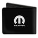 Bi-Fold Wallet - MOPAR Logo Black Silver Gradient Bi-Fold Wallets Mopar   