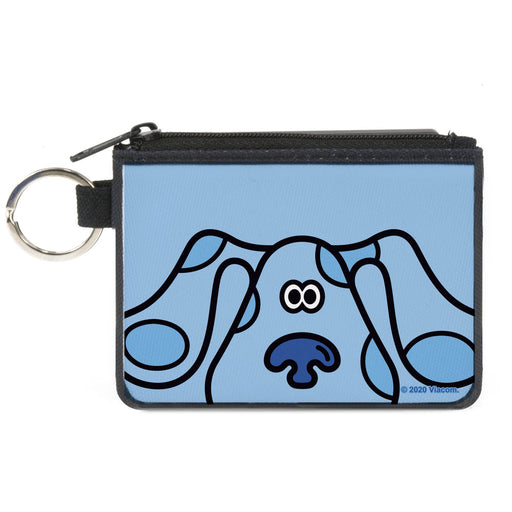Canvas Zipper Wallet - MINI X-SMALL - Blue's Clues Blue Face Blues Canvas Zipper Wallets Nickelodeon   
