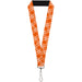 Lanyard - 1.0" - Plaid X4 Oranges White Lanyards Buckle-Down   