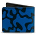Bi-Fold Wallet - Lilo and Stitch Stitch Tongue Out Smile Camo Blues Bi-Fold Wallets Disney   