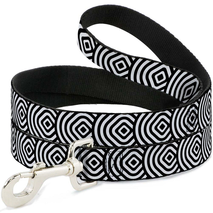 Dog Leash - Square Target White/Black Dog Leashes Buckle-Down   