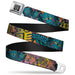 BD Wings Logo CLOSE-UP Full Color Black Silver Seatbelt Belt - Honor Pink Webbing Seatbelt Belts Buckle-Down   