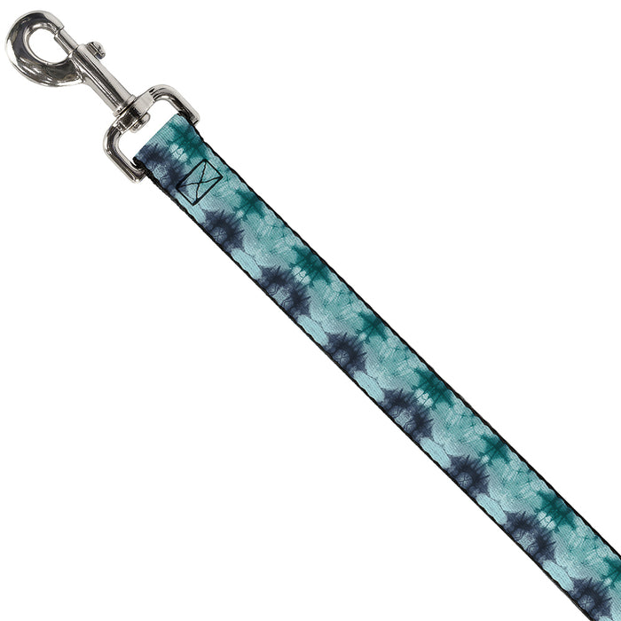 Dog Leash - Tie Dye Reflection Turquoise Blues Dog Leashes Buckle-Down   