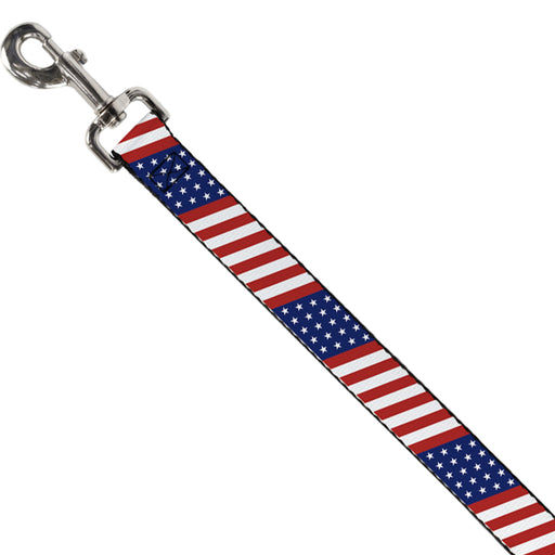 Dog Leash - American Flag Diagonal Dog Leashes Buckle-Down   