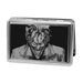 Business Card Holder - LARGE - Joker Smiling CLOSE-UP Reverse Brushed Metal ID Cases DC Comics   