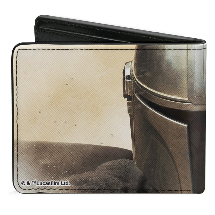 Bi-Fold Wallet - Star Wars The Mandalorian CLOSE-UP Vivid Pose Bi-Fold Wallets Star Wars   