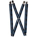 Suspenders - 1.0" - Thin White Line Flag Weathered Black Blue White Suspenders Buckle-Down   