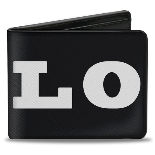 Bi-Fold Wallet - YOLO Bold Black White Bi-Fold Wallets Buckle-Down   