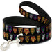 Dog Leash - Guardians of the Galaxy Badge/5-Character Icons Black/Multi Color Dog Leashes Marvel Comics   
