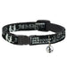 Cat Collar Breakaway - Americana One Hundred Dollar Bill Elements Black Gray Breakaway Cat Collars Buckle-Down   