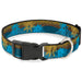 Plastic Clip Collar - Palm Trees & Gulls Leopard Brown/Blue Plastic Clip Collars Buckle-Down   