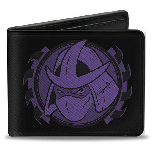 Bi-Fold Wallet - Shredder Face + TEAM BAD GUYS Black Purple Bi-Fold Wallets Nickelodeon   