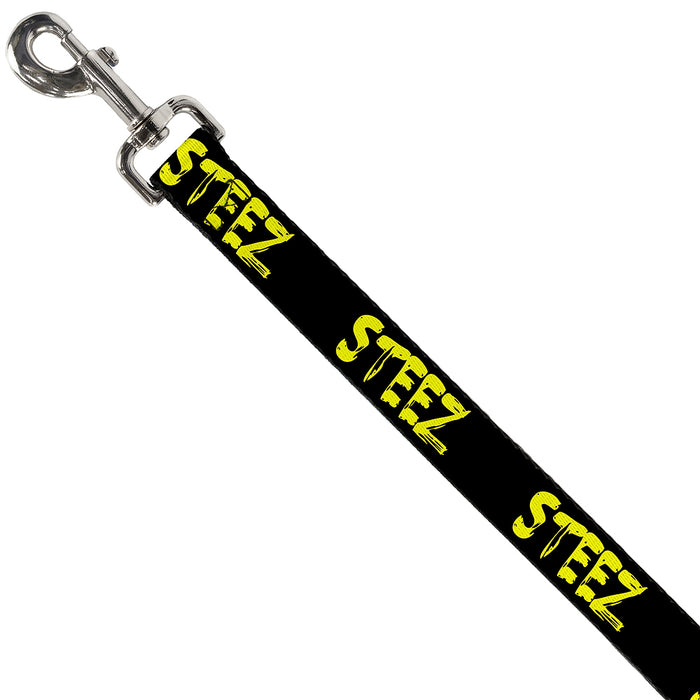 Dog Leash - STEEZ Brushed Black/Yellow Dog Leashes Buckle-Down   