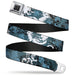 BD Wings Logo CLOSE-UP Full Color Black Silver Seatbelt Belt - Gothic 8 Webbing Seatbelt Belts Buckle-Down   