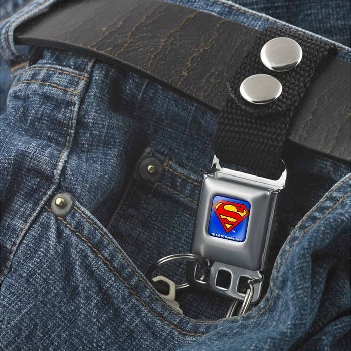 Keychain - Superman Full Color Blue Keychains DC Comics   