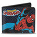 MARVEL COMICS Bi-Fold Wallet - THE AMAZING SPIDER-MAN Action Poses Bi-Fold Wallets Marvel Comics   