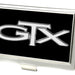 Business Card Holder - SMALL - Plymouth GTX Emblem FCG Black Silver Fade White Business Card Holders Dodge   